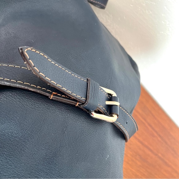 Dooney & Bourke Montecatini Braided Saddle Bag Crossbody in Navy - D&B Italia - Picture 8 of 16